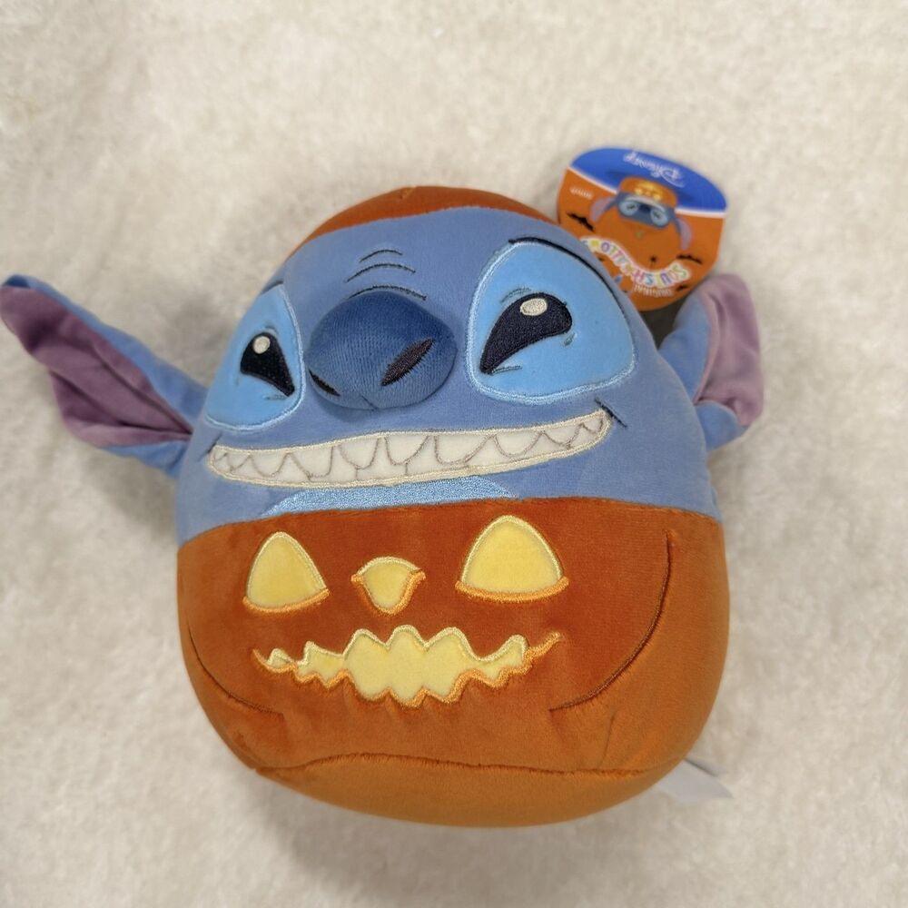 Disney Stitch In Pumpkin Squishmallows Halloween Stitch Halloween Disney
